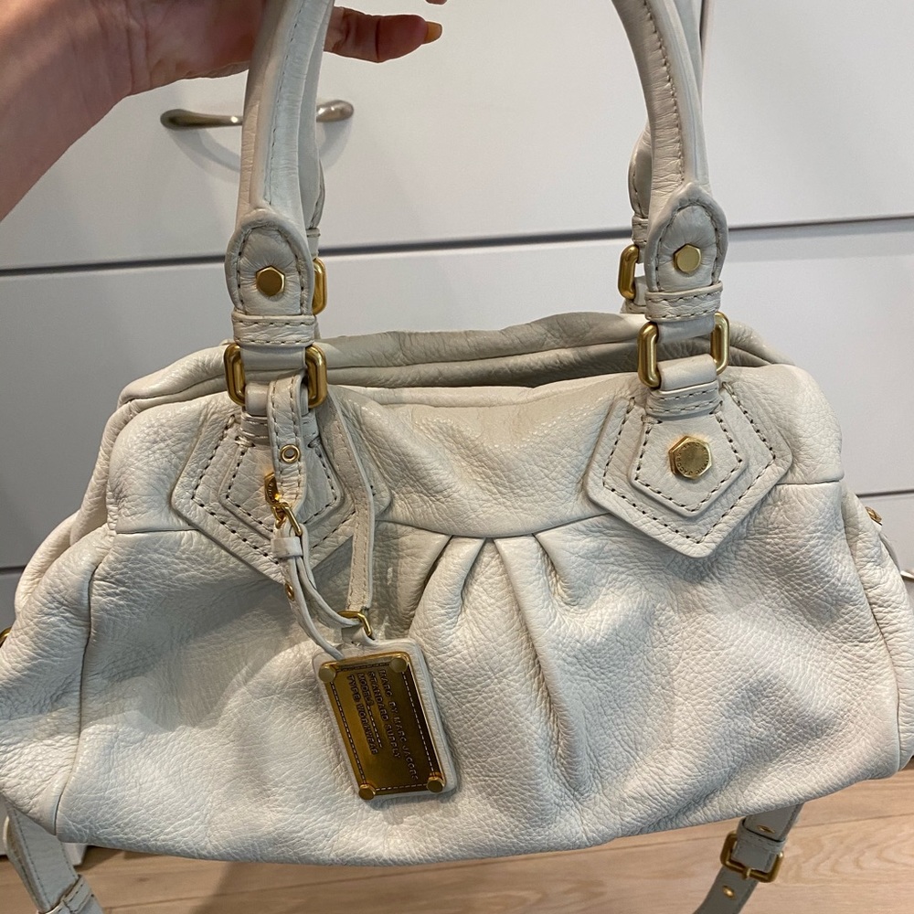 White leather Marc Jacob’s purse